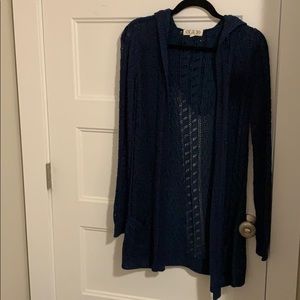 Pink Rose Hooded Cardigan